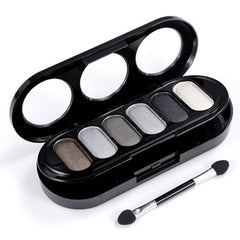 Double-deck 6 Colors Shimmer Eyeshadow Palette