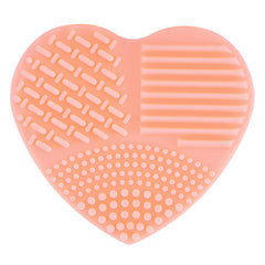 Heart Shape Makeup Wash Brush Silica Glove Scrubber