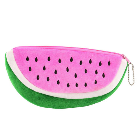 Watermelon Plush Stationery Cosmetic Bags